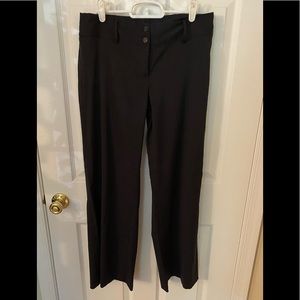 Benetton - black dress pants with thin gray pinstripes